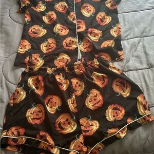 Pumpkin Print Kids Pajamas